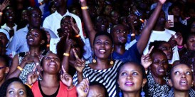 Christians who flocked CITAM Karen for a gospel concert headlined by renowned gospel group Hillsong United. PHOTO | FRANCIS NDERITU