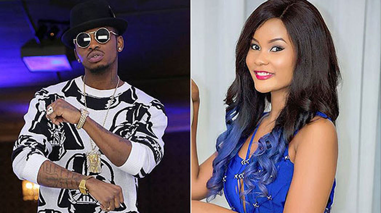 Tanzanian artiste Diamond Platnumz (left) and model and singer Hamisa Mobetto. PHOTOS | COURTESY