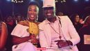 Wahu (left) and her husband Nameless all smiles after she won the Video of the Year during the 14th Annual Groove Awards at the Movenpick Hotel on June 1, 2019. PHOTO | FRANCIS NDERITU