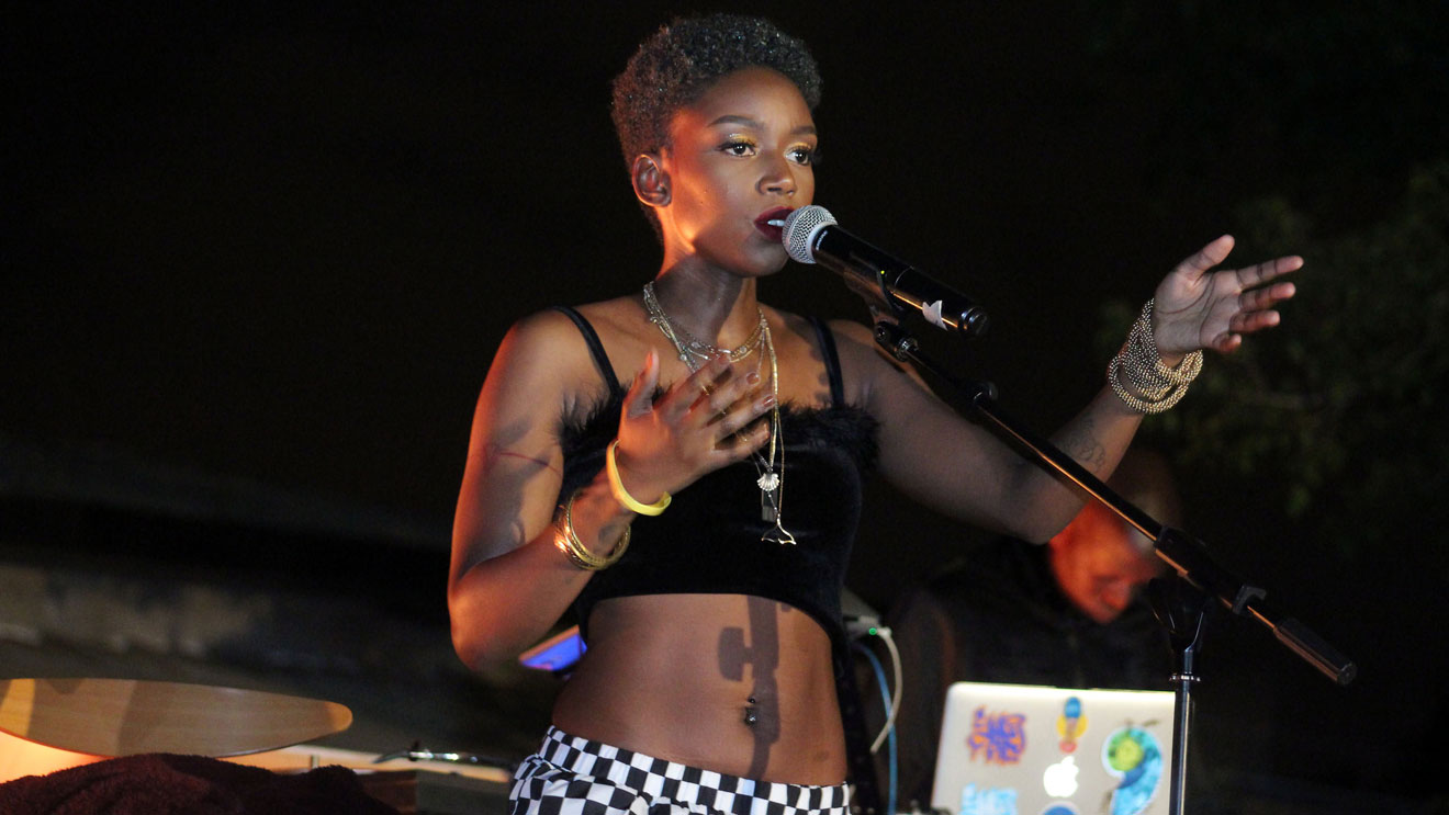 Miss Karun performs on stage during the Code Henny Party at Lava Latte, Nairobi. PHOTO | DENNIS ONSONGO