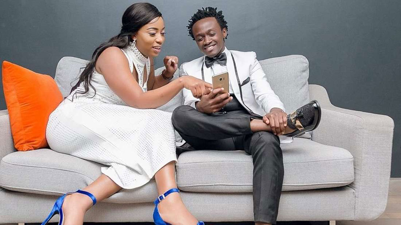 Kenyan gospel artiste Kevin Bahati and his wife Diana Marua. PHOTO | COURTESY