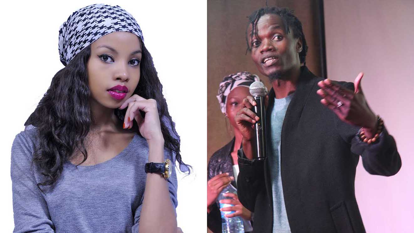 Actress Brenda Wairimu and her ex-boyfriend rapper Juliani. FILE PHOTOS