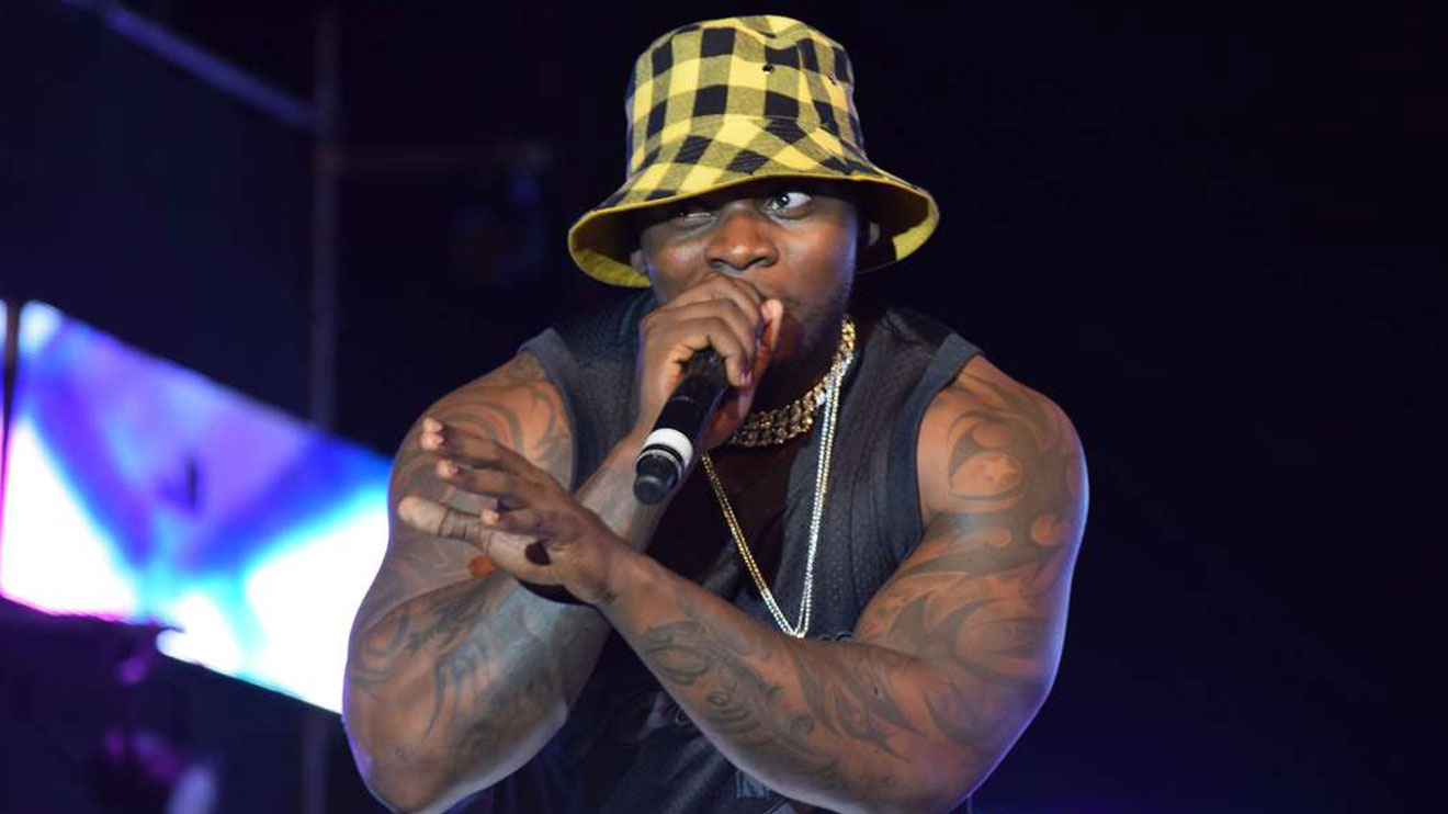 Kenyan rapper Khaligraph Jones performs during the NRGWave Festival in Mombasa on December 29, 2019 at Mombasa Sports Club. PHOTO | WACHIRA MWANGI