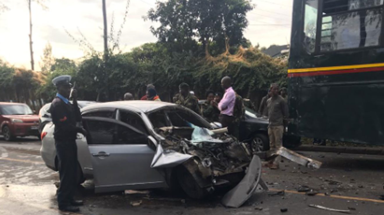 UPDATE Man and child die in car crash involving Kenya Prisons bus