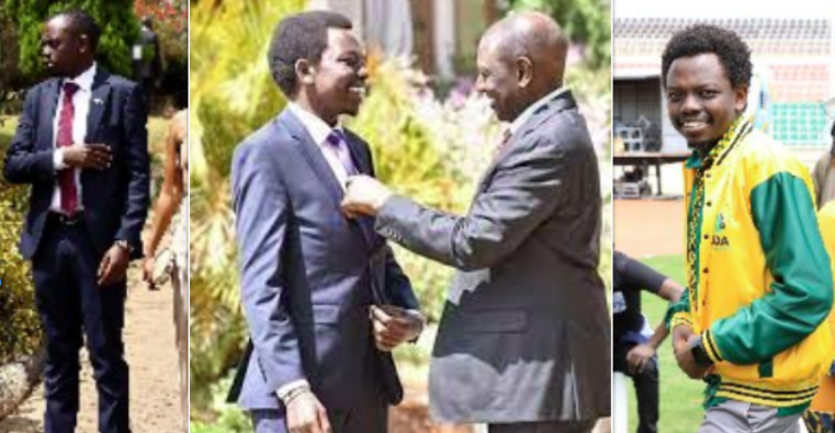 George Ruto with his dad, President Ruto