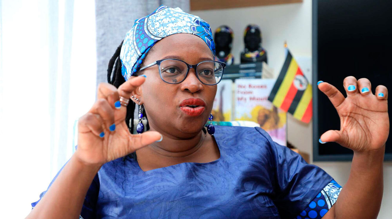 Ugandan activist Stella Nyanzi’s baby daddy reunites with kids after 15