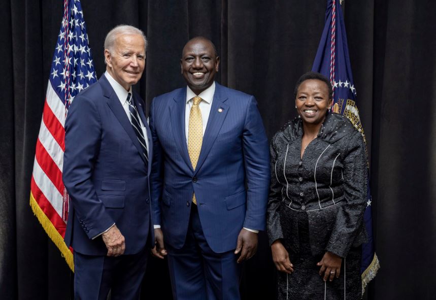 President Joe Biden, Kenyan President William Ruto and First Lady Rachel Ruto.