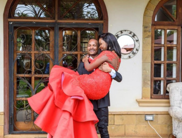 Babu Owino with wife Fridah Ongili