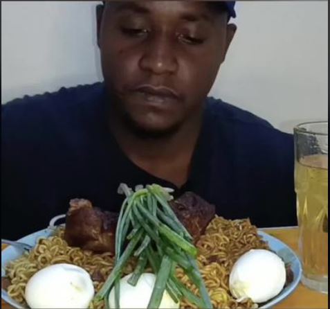 Steve K famed for the mukbang trend in Nairobi.