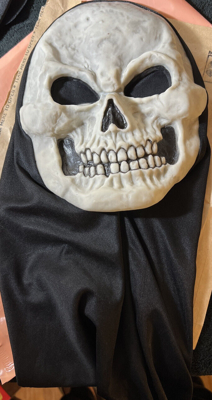 Skull mask normally used for Halloween. 