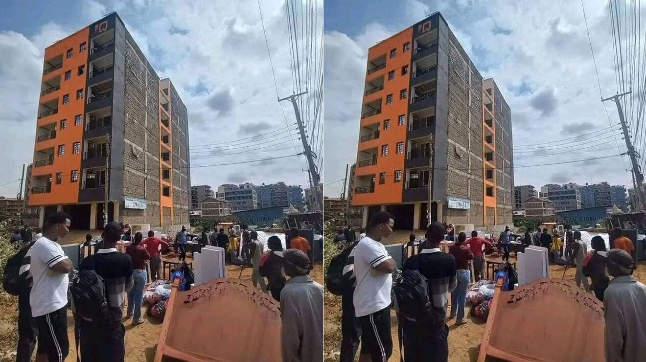 Tenants forced to vacate building in Kasarani after it develops cracks