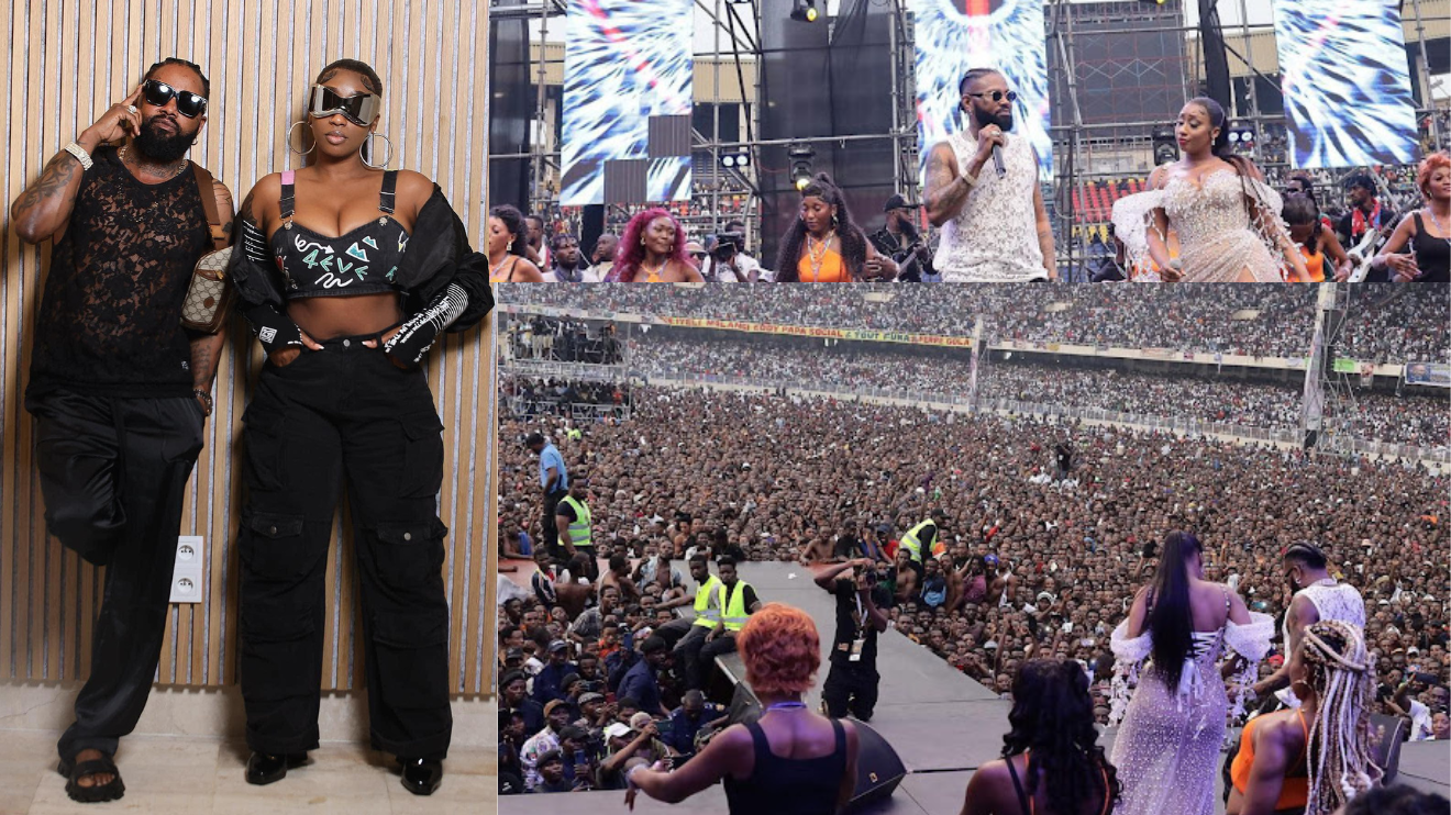 Victoria Kimani with Ferre Gola